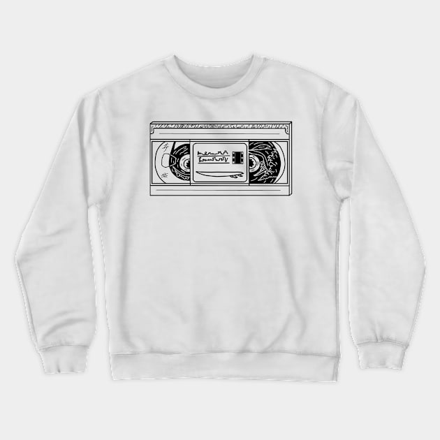 90s VHS tape Crewneck Sweatshirt by Rezolutioner
